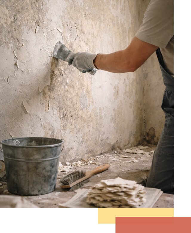 Удаление старой краски со стен в Новоалтайске качественно и быстро