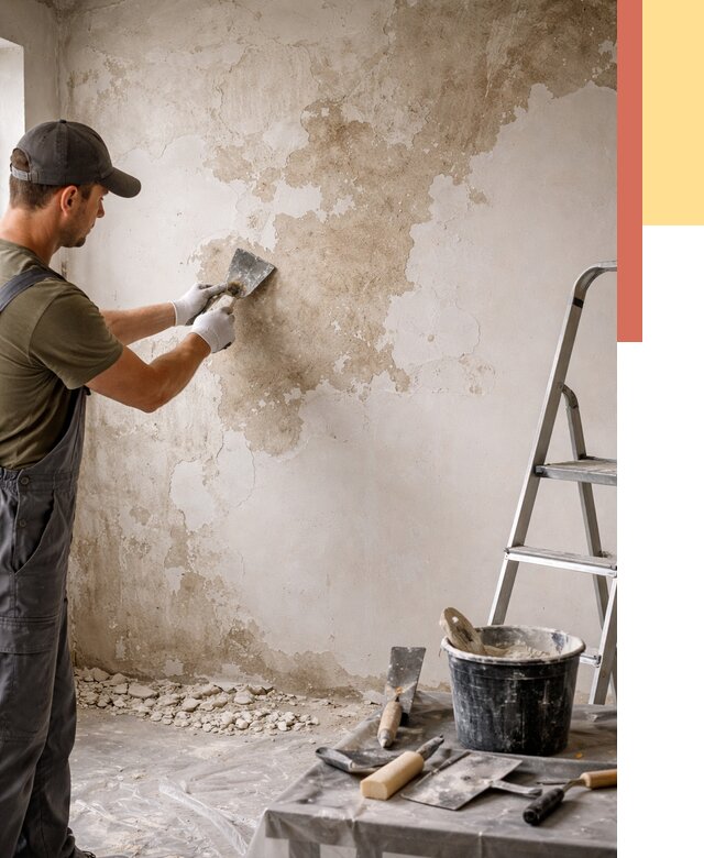 Снятие старой шпаклевки в Новоалтайске от 1891 руб. — быстро и недорого | ОТДЕЛОЧНИК-Нвл