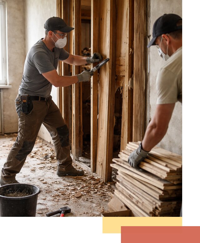 Демонтаж деревянных перегородок в Новоалтайске быстро и аккуратно