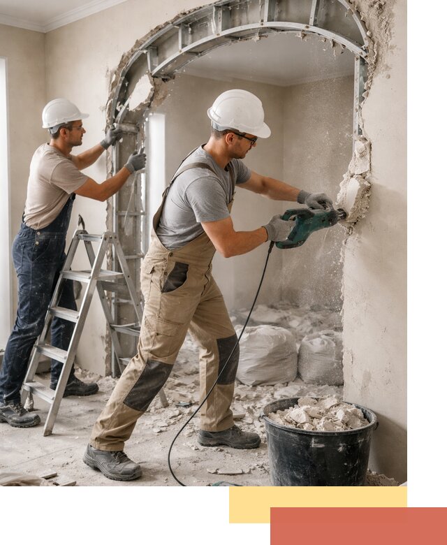 Демонтаж гипсокартонной арки в Новоалтайске быстро и аккуратно