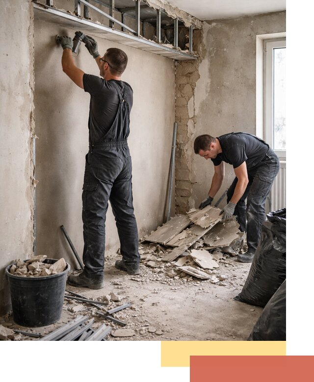 Демонтаж короба из гипсокартона в Новоалтайске быстро и аккуратно