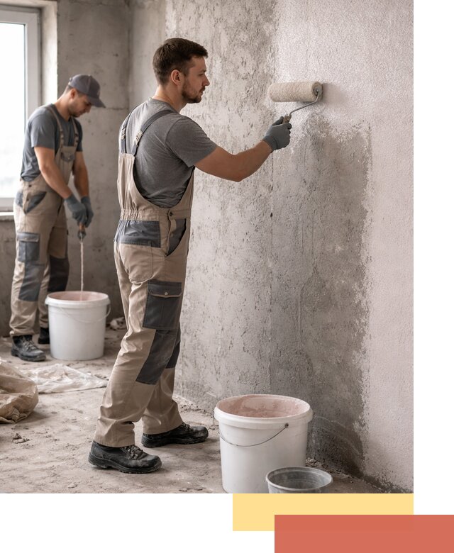 Нанесение бетоноконтакта на стены в Новоалтайске для последующей отделки