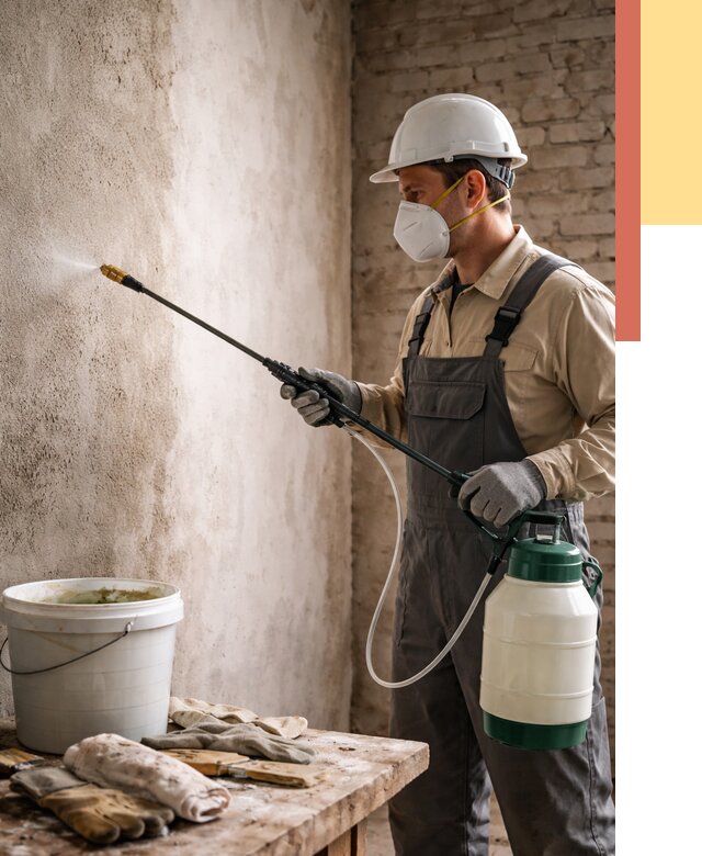 Антисептическая обработка стен в Новоалтайске от 1227 руб. — быстро и недорого | ОТДЕЛОЧНИК-Нвл