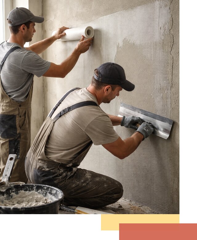 Армирование стен стеклосеткой в Новоалтайске для прочной отделки