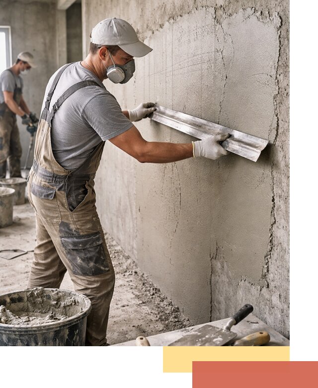 Штукатурка бетонных стен в Новоалтайске качественно и долговечно