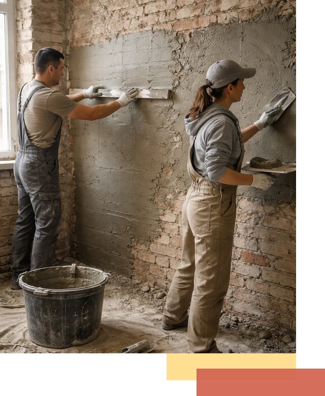 Штукатурка кирпичных стен в Новоалтайске — качественно и надежно