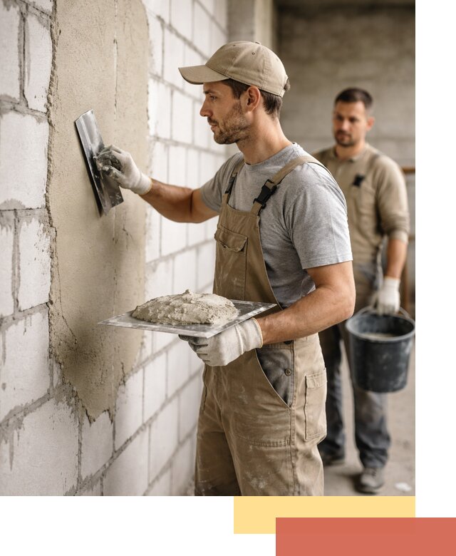 Штукатурка стен из газобетона в Новоалтайске под ключ