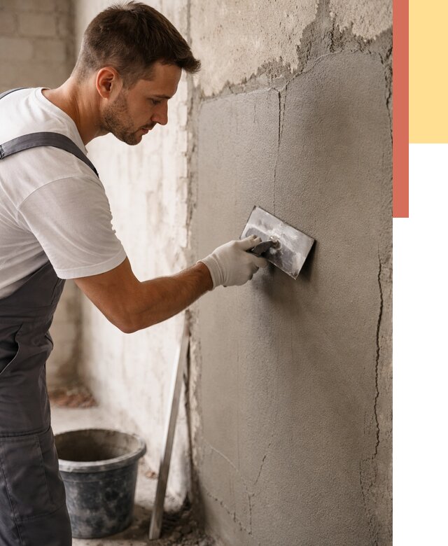 Штукатурка стен под плитку в Новоалтайске от 4294 руб./м2 — выравнивание под плитку | ОТДЕЛОЧНИК-Нвл