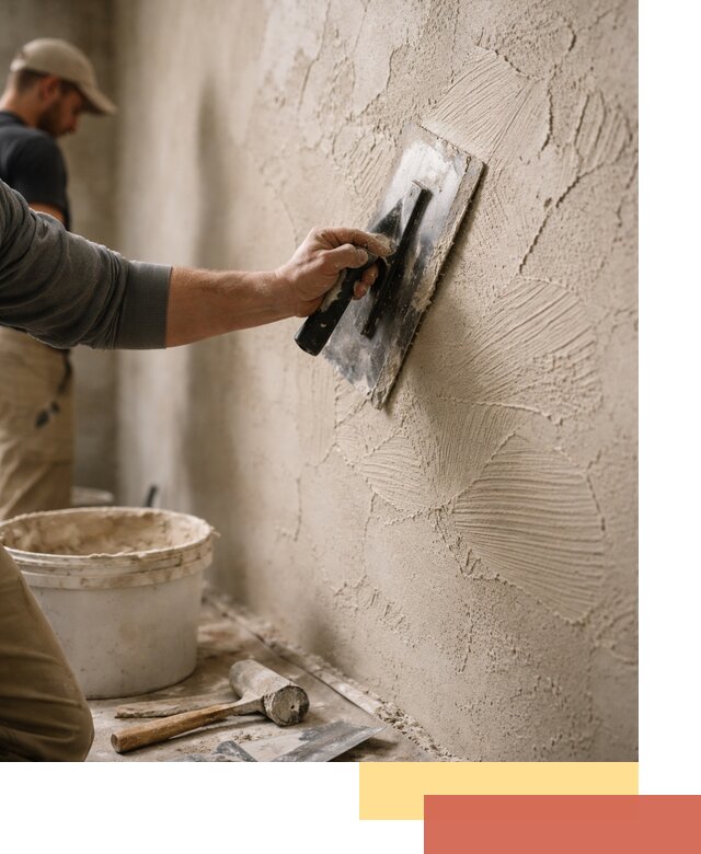 Фактурная штукатурка стен в Новоалтайске — монтаж, отделка, реставрация