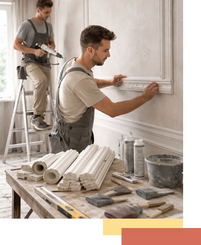 Монтаж лепнины на стены в Новоалтайске профессионально и качественно