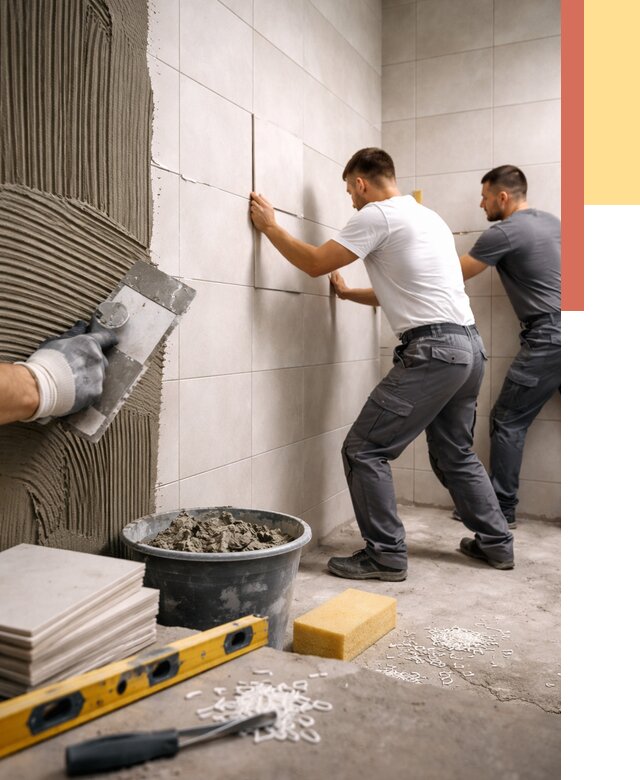 Укладка плитки на стены в Новоалтайске от 869 руб. — качественно и недорого | ОТДЕЛОЧНИК-Нвл