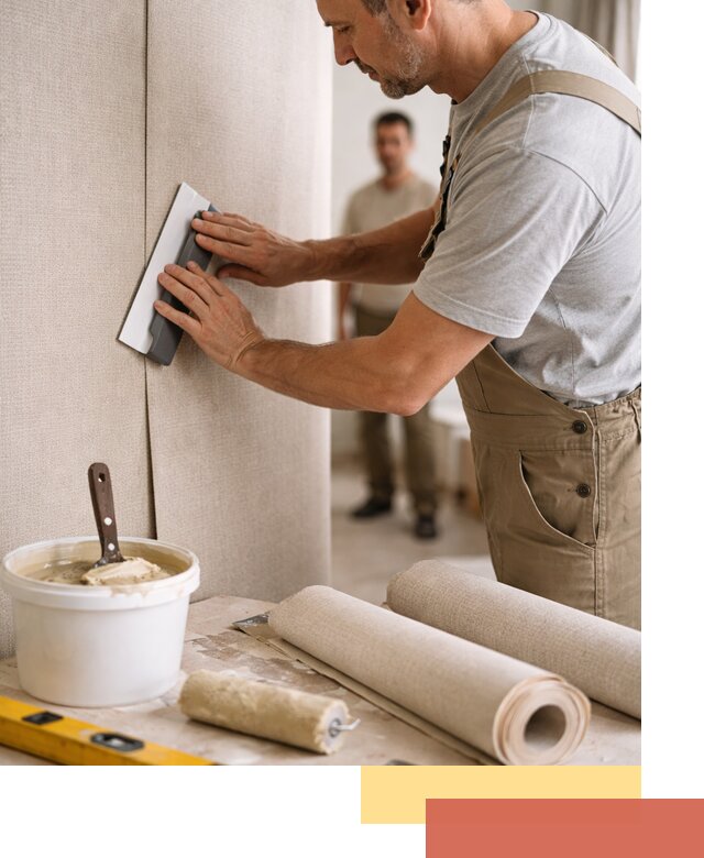 Поклейка текстильных обоев в Новоалтайске профессионально и аккуратно