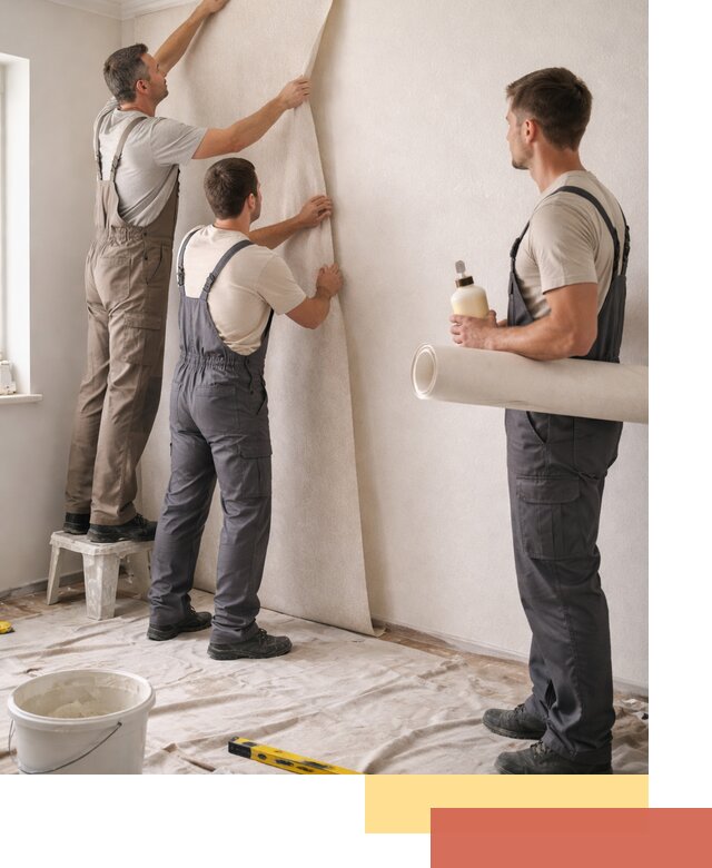 Оклейка стен обоями в Новоалтайске — качественно и профессионально