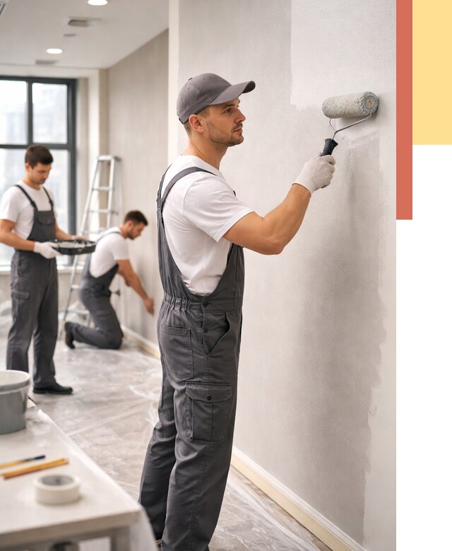 Покраска стен в офисе в Новоалтайске от 8690 руб. — быстро и недорого | ОТДЕЛОЧНИК-Нвл