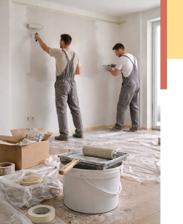 Покраска стен в квартире в Новоалтайске от 2556 руб/м2 — быстро и недорого | ОТДЕЛОЧНИК-Нвл