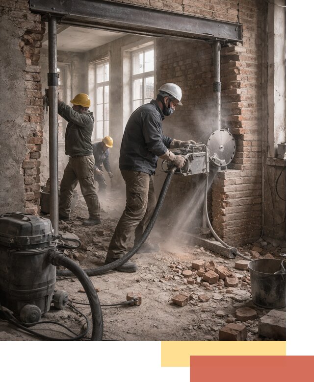 Прорезка проема в стене под дверной или оконный проем в Новоалтайске