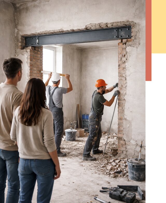 Усиление проема в стене в Новоалтайске от 9713 руб. — усиление дверного проема металлоконструкцией | ОТДЕЛОЧНИК-Нвл