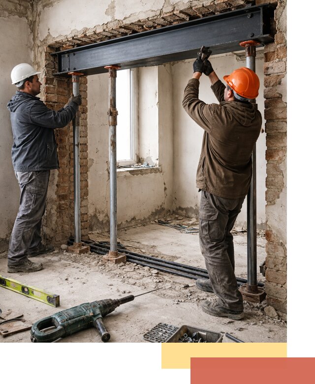 Усиление проема в стене в Новоалтайске для расширения и безопасности