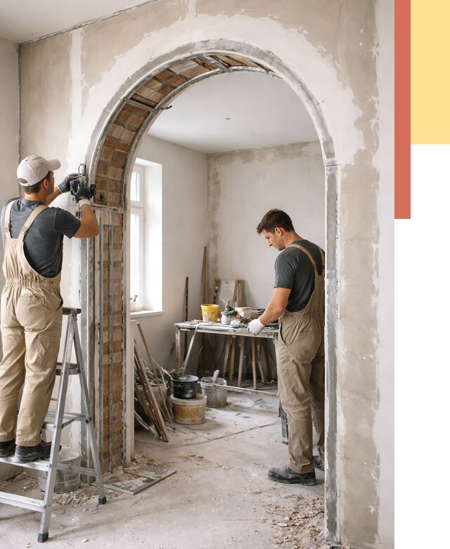 Устройство арочного проема в Новоалтайске от 9713 руб. под ключ — быстро и недорого | ОТДЕЛОЧНИК-Нвл