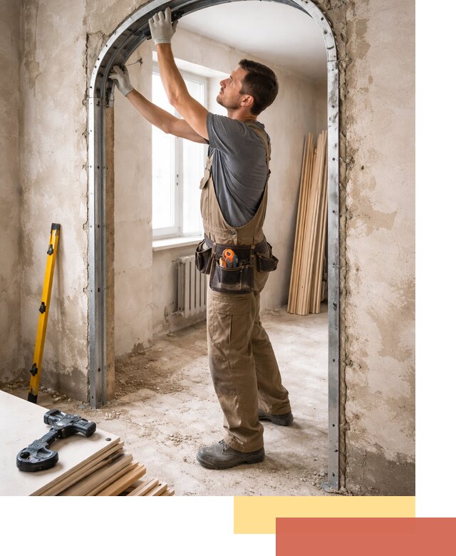 Устройство арочного проема в Новоалтайске под ключ