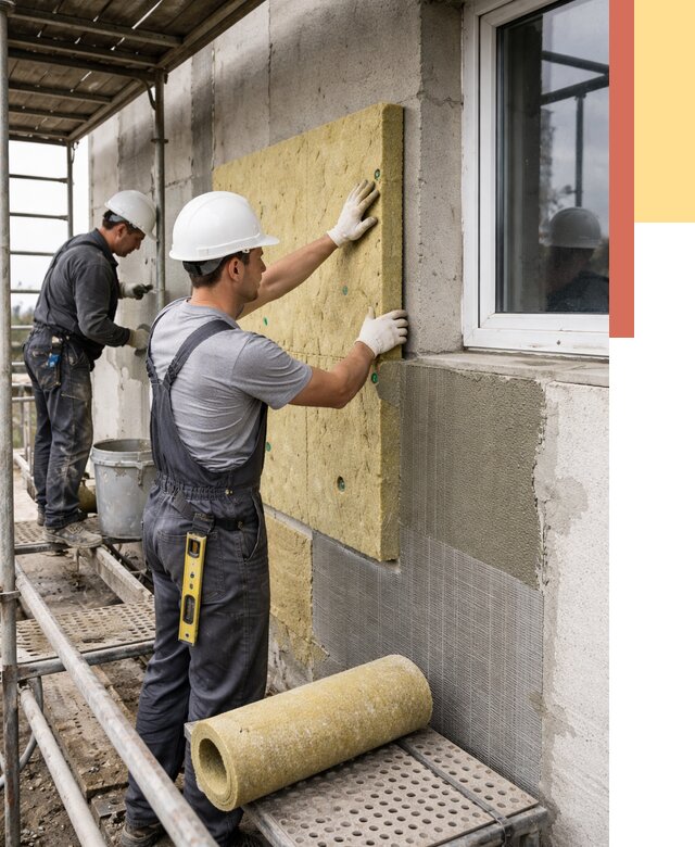 Утепление стен в Новоалтайске от 4396 руб. под ключ — быстро и недорого | ОТДЕЛОЧНИК-Нвл