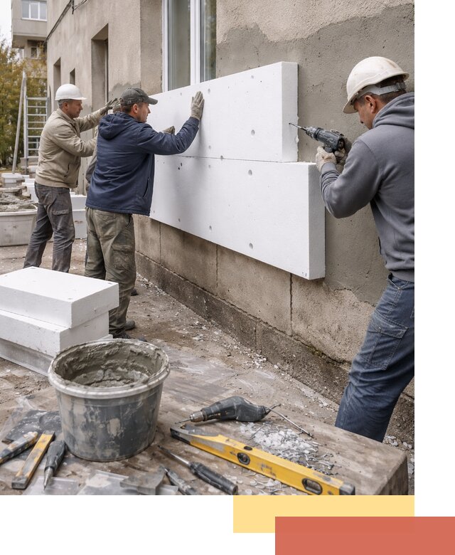 Утепление наружных стен пенопластом в Новоалтайске