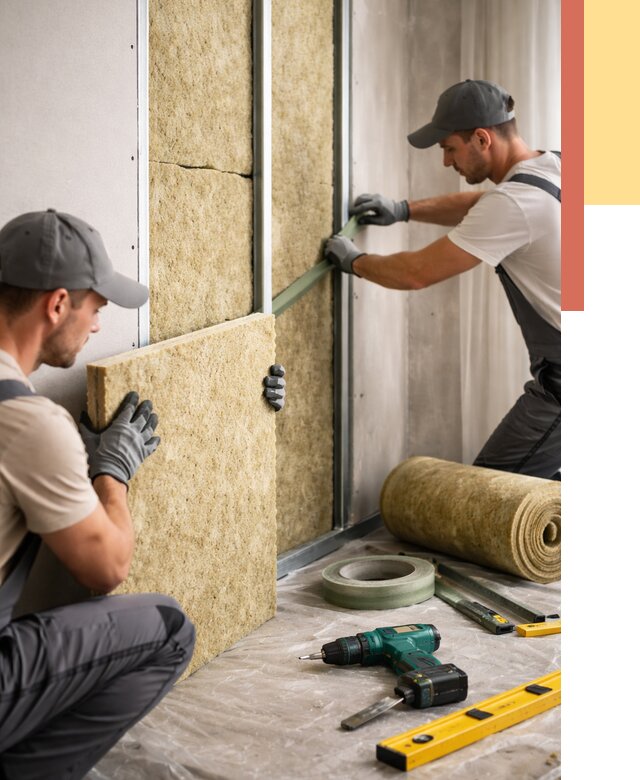 Шумоизоляция стен в Новоалтайске под ключ от 1891 руб. | ОТДЕЛОЧНИК-Нвл