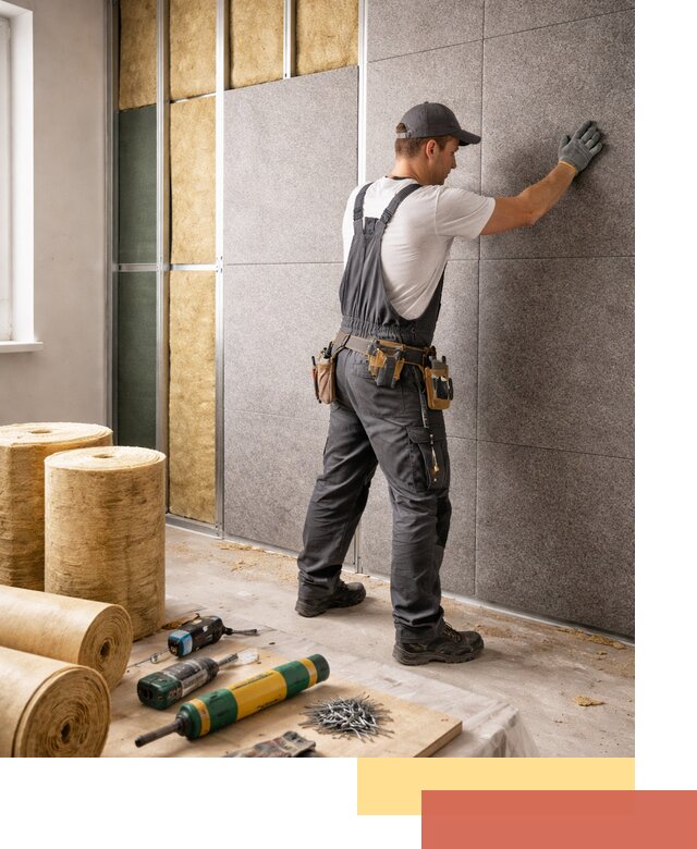 Профессиональная шумоизоляция стен в Новоалтайске для квартиры и офиса