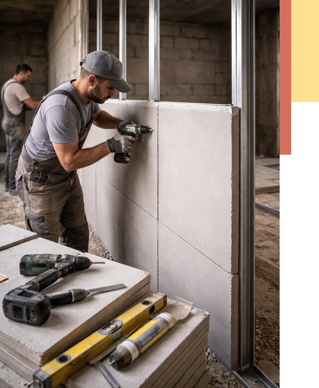 Кладка влагостойких перегородок ПГП в Новоалтайске от 1227 руб. под ключ | ОТДЕЛОЧНИК-Нвл