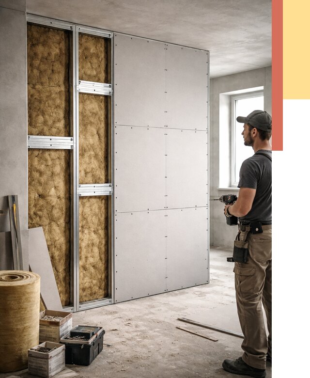 Усиленная перегородка под навеску в Новоалтайске от 13087 руб. — монтаж под ключ | ОТДЕЛОЧНИК-Нвл