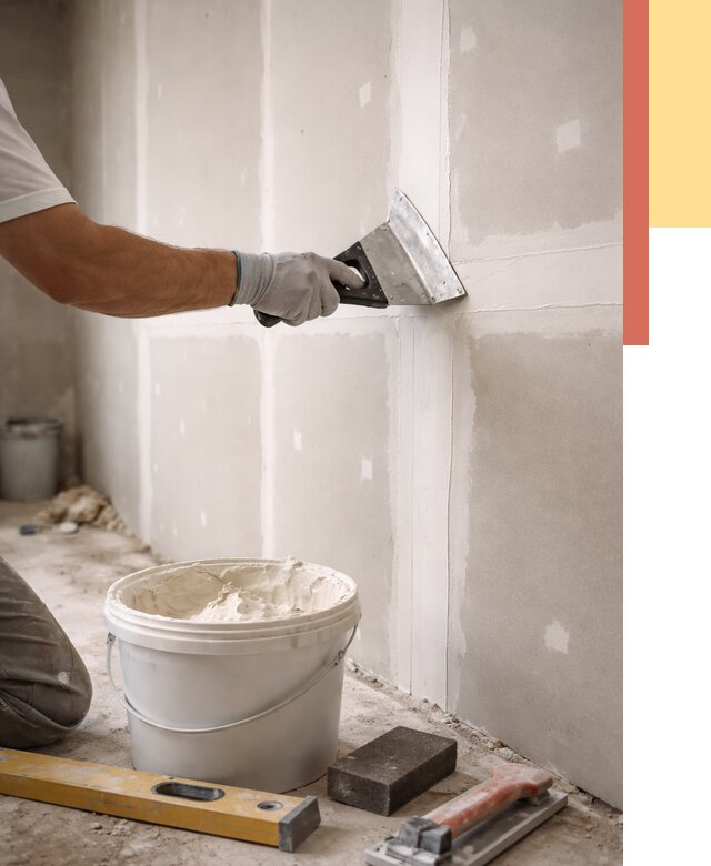 Шпаклевка перегородок из гипсокартона в Новоалтайске от 2556 руб. — услуги ОТДЕЛОЧНИК-Нвл