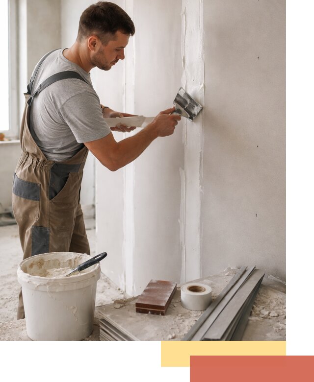 Шпаклевка перегородок из гипсокартона в Новоалтайске качественно и быстро