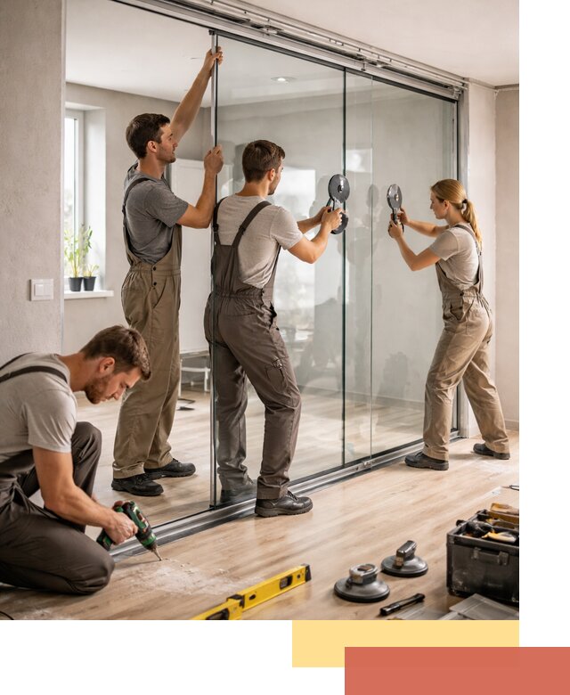 Изготовление стеклянных перегородок на заказ в Новоалтайске