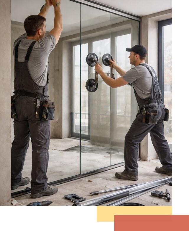 Цельностеклянные перегородки под ключ в Новоалтайске