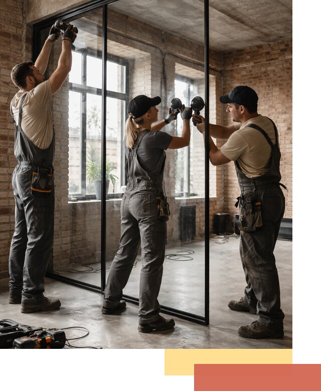 Стеклянные перегородки лофт — изготовление и монтаж в Новоалтайске