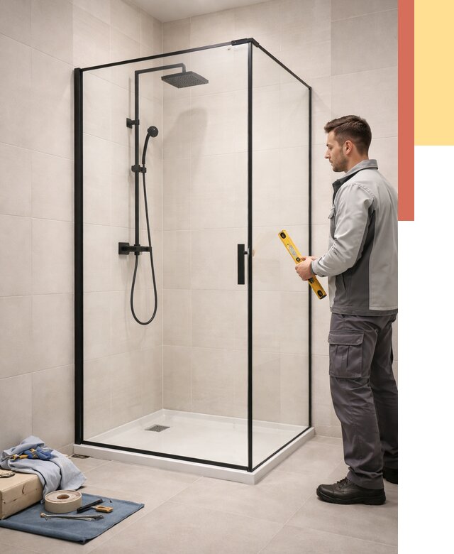 Стеклянные перегородки для душа в Новоалтайске от 12780 руб. | Монтаж под ключ — ОТДЕЛОЧНИК-Нвл