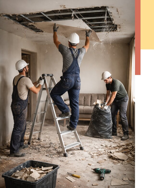 Демонтаж гипсокартонного потолка в Новоалтайске от 429 руб. за м2 — ОТДЕЛОЧНИК-Нвл