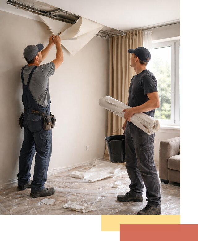 Демонтаж натяжного потолка в Новоалтайске быстро и аккуратно