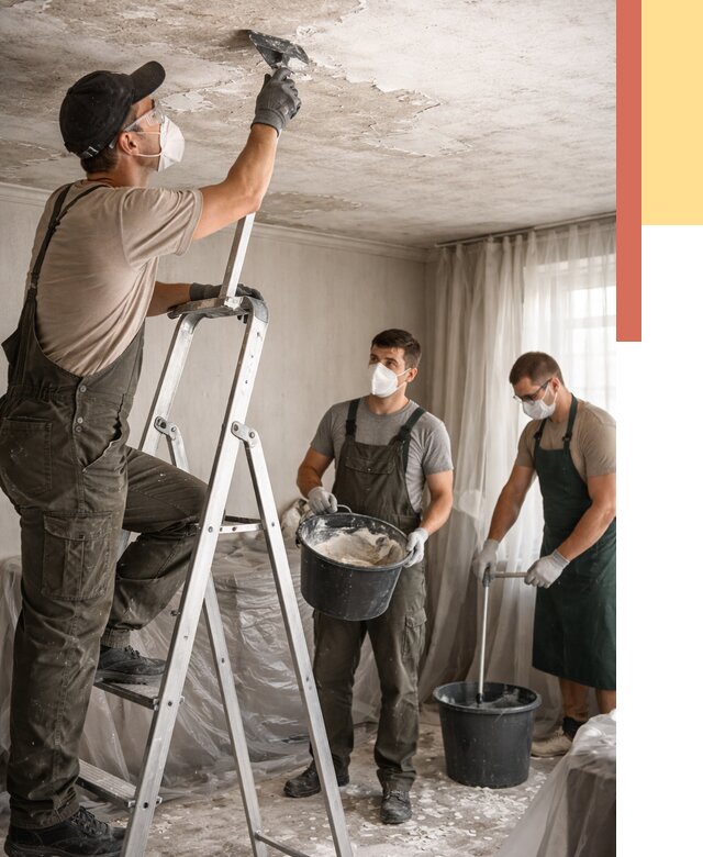 Удаление побелки с потолка в Новоалтайске от 2556 руб. быстро и недорого | ОТДЕЛОЧНИК-Нвл