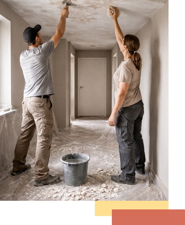 Удаление побелки с потолка в Новоалтайске — быстро и аккуратно