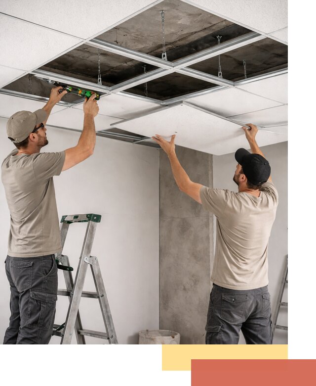 Монтаж потолка Армстронг под ключ в Новоалтайске