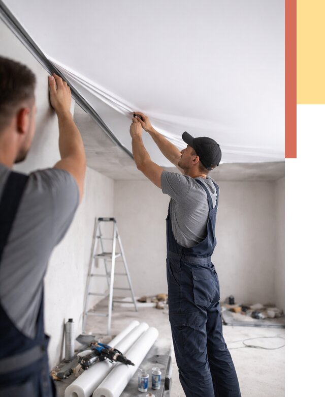 Монтаж матового натяжного потолка в Новоалтайске от 4601 руб./м² — быстро и недорого | ОТДЕЛОЧНИК-Нвл