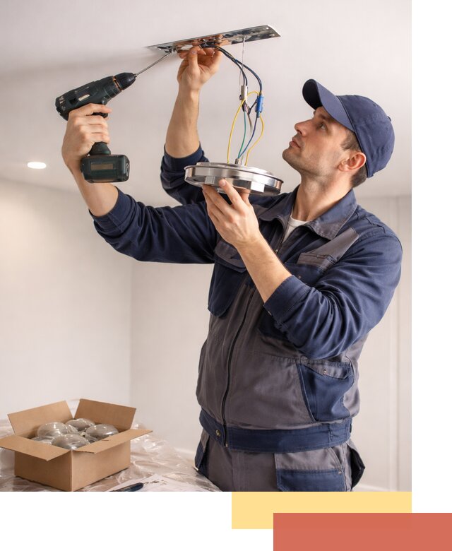 Установка люстры в натяжной потолок в Новоалтайске