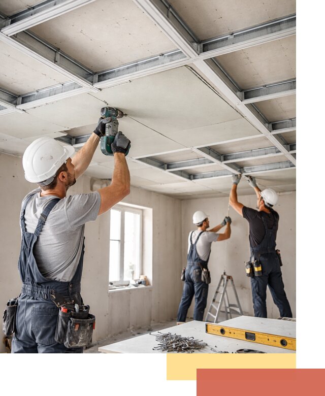 Кессонный потолок из гипсокартона под ключ в Новоалтайске