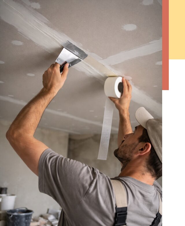 Обработка швов потолка ГКЛ в Новоалтайске от 7668 руб. под ключ | ОТДЕЛОЧНИК-Нвл