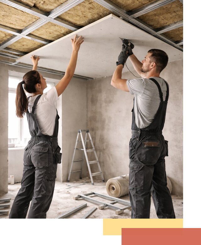 Звукоизоляция потолка из ГКЛ в Новоалтайске профессионально и надежно