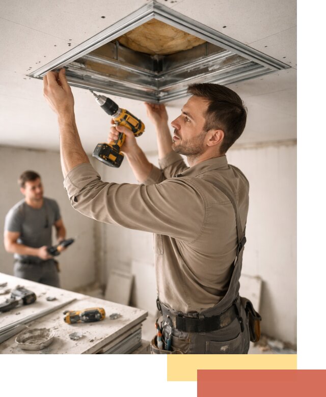 Монтаж люка в потолок из ГКЛ в Новоалтайске