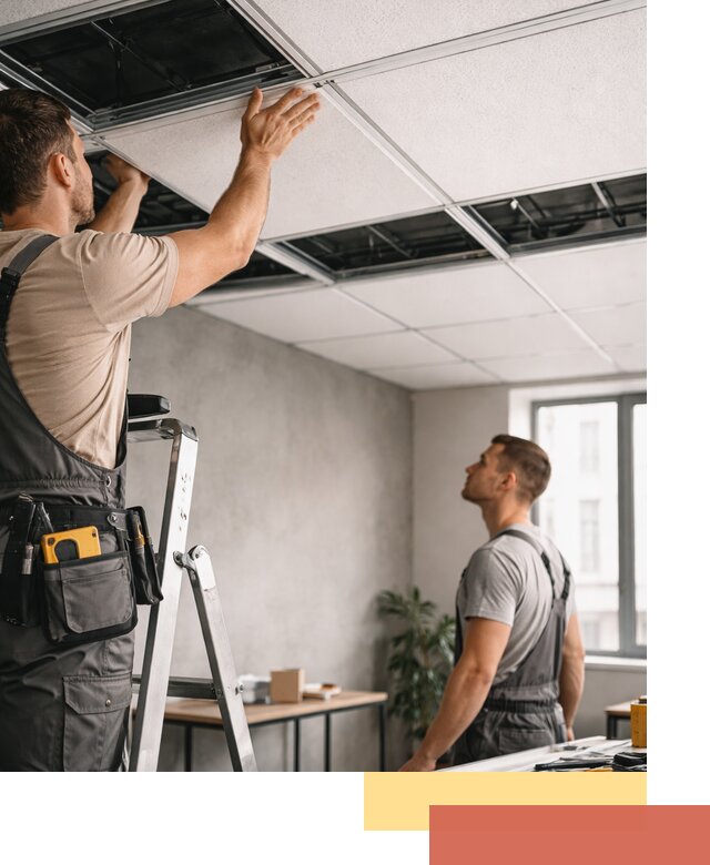 Монтаж потолочной плитки в Новоалтайске качественно и в срок