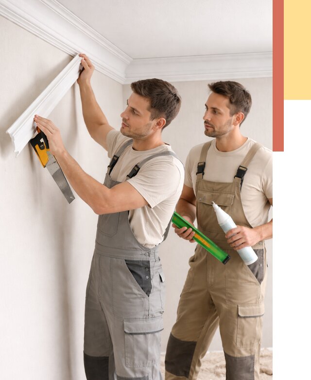 Монтаж потолочного плинтуса в Новоалтайске от 2352 руб. — быстро и недорого | ОТДЕЛОЧНИК-Нвл